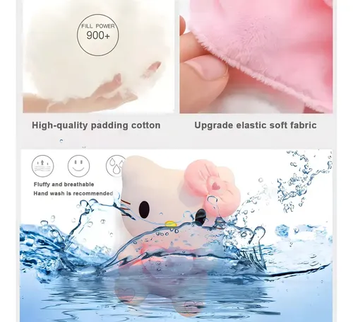 Peluche Hello Kitty Kawaii Cm 35 Terciopelo Suave De Felpa Blanco — foto 6