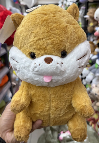 Peluche Hipopótamo León  Gato Suave Felpa Beige Para Niños Gato — foto 2