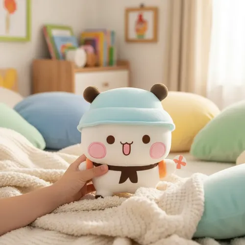 Peluche Oso Bubu Y Dudu 40 Cm Animales Kawaii Niños Niñas Blanco