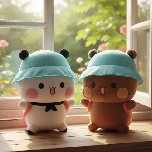 Peluche Oso Bubu Y Dudu 40 Cm Animales Kawaii Niños Niñas Blanco — foto 3