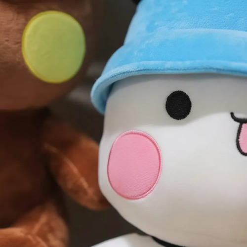 Peluche Oso Bubu Y Dudu Sentado 30 Cm Animales Kawaii Blanco — foto 4
