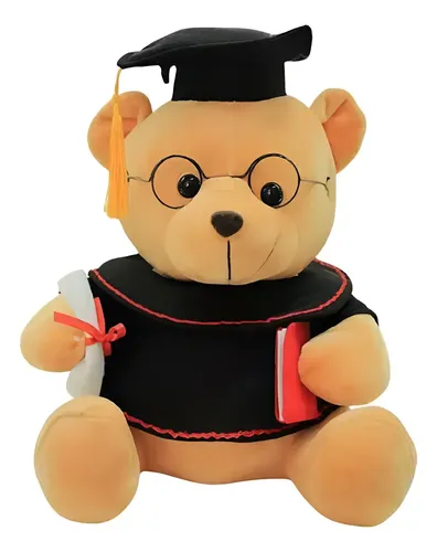 Peluche Oso De Graduación 18 Cm Osito Animales Kawaii Café