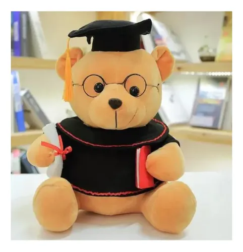 Peluche Oso De Graduación 18 Cm Osito Animales Kawaii Café — foto 3