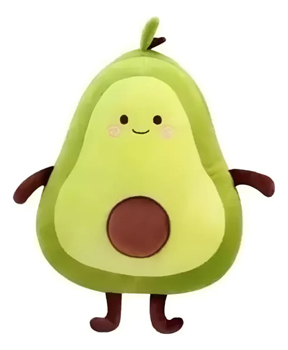 Peluche Palta Kawaii Almohada 80cm Aguacate Verde