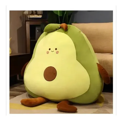 Peluche Palta Kawaii Almohada 80cm Aguacate Verde — foto 3