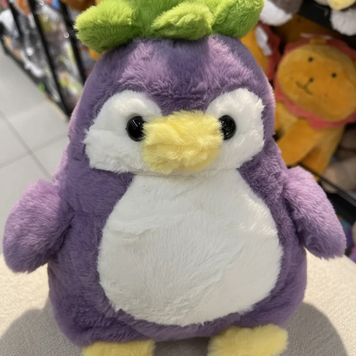 Peluche Pingüino Con Hoja Verde Kawaii Nuevo Lindo Tierno Varios — foto 2