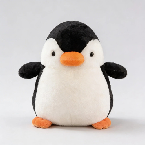 Peluche Pingüino Kawaii Felpa Suave 25 Cm Grande Blanco — foto 3