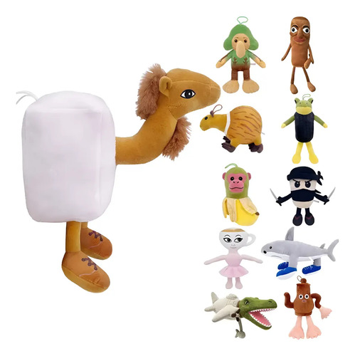 Peluches Tralalero Tralala Amigos Memes Italianos Virales Frigo Camello