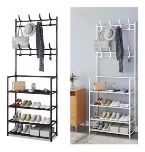 Perchero Multifuncional Zapatera Organizador De Ropa Varios — foto 3