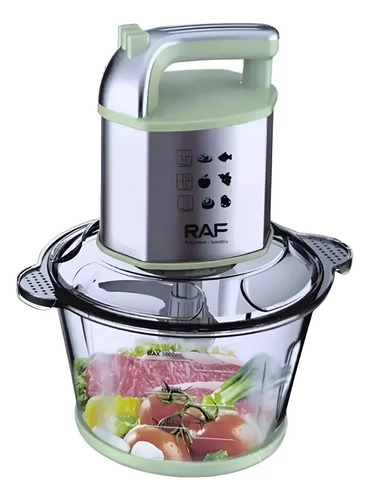 Picador Procesador De Carnes Y Vegetales De 5lts 500w Transparente