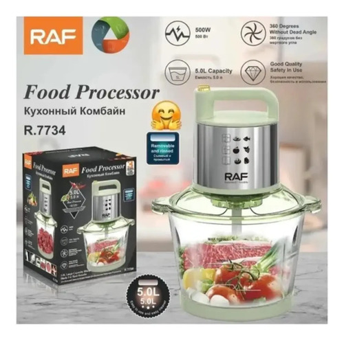 Picador Procesador De Carnes Y Vegetales De 5lts 500w Transparente — foto 4