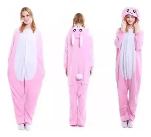 Pijama Disfraz Polar Para Adultos Diseño De Conejo — foto 2