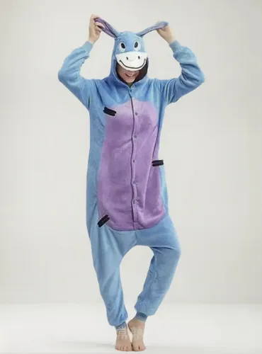 Pijama Disfraz Polar Para Adultos Diseño De Igor Burro