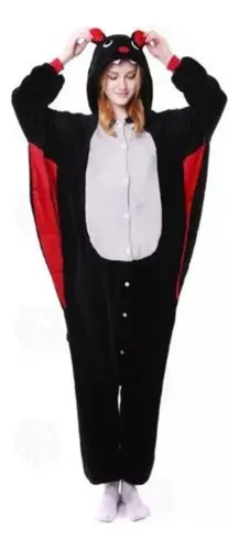 Pijama Disfraz Polar Para Adultos Diseño De Murcielago — foto 3