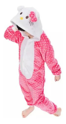 Pijama Disfraz Polar Para Niños Diseño De Gato Kitty — foto 3