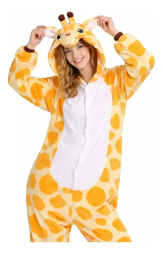 Pijama Y Disfraz De Adulto Enterito Polar Jirafa Amarillo Polar M — foto 4