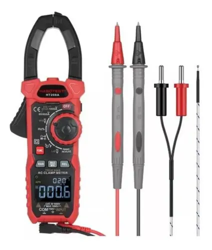 Pinza Amperímetro Digital Probador Habotest Inteligente