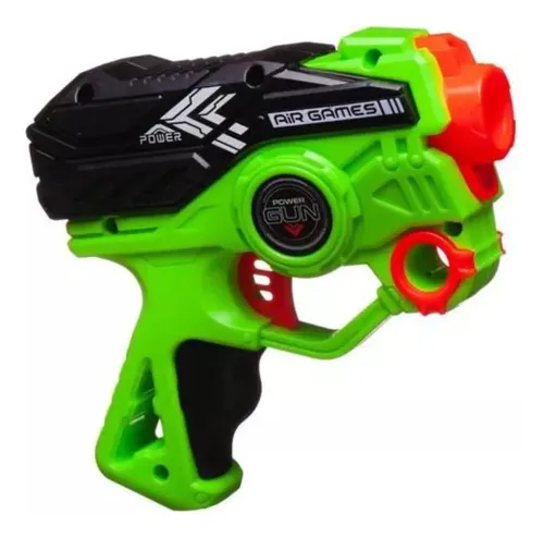 Pistola Lanza Dardos Con Blanco Juguete Para Niños Verde — foto 4