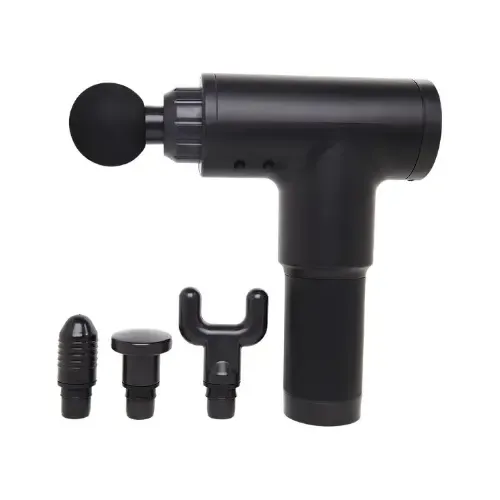 Pistola Masajeadora Fascial Gun Kh-320 4 Accesorios Inalámbrica Plateado/negro — foto 6
