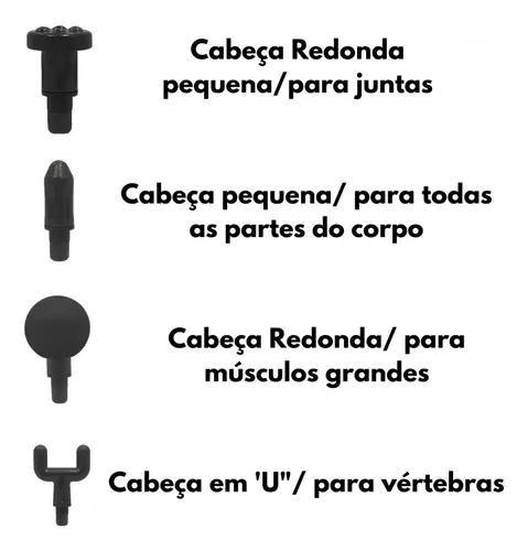 Pistola Masajeadora Fascial Gun Kh-320 4 Accesorios Inalámbrica Plateado/negro — foto 8