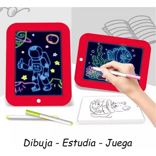 Pizarra Magica Led Magic Sketchpad Colores Plumones Niños — foto 11