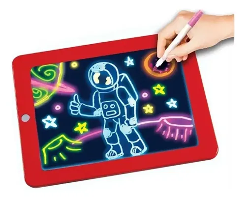 Pizarra Magica Led Magic Sketchpad Colores Plumones Niños — foto 8