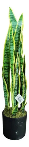 Planta Artificial Lengua De Suegra Sansevieria Trifasciata Amarillo