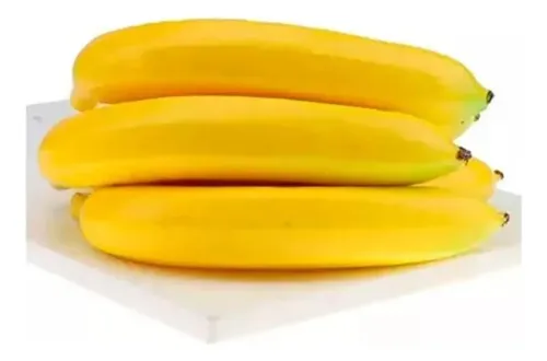 Platano Banana Artificial Fruta Sintética Decoración Amarillo — foto 2