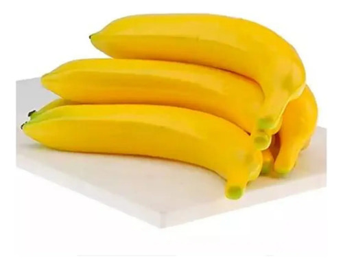 Platano Banana Artificial Fruta Sintética Decoración Amarillo — foto 3