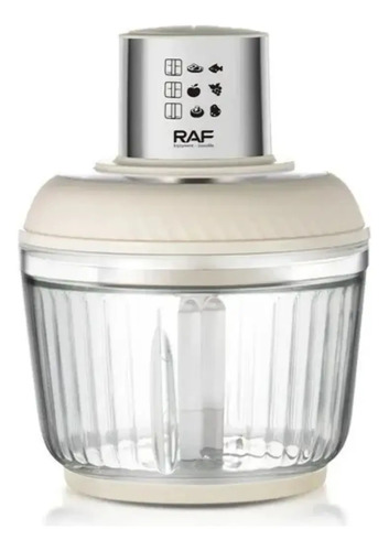 Procesador De Alimentos Eléctrico 300w 3 En 1 Raf R.7057 Plateado — foto 4