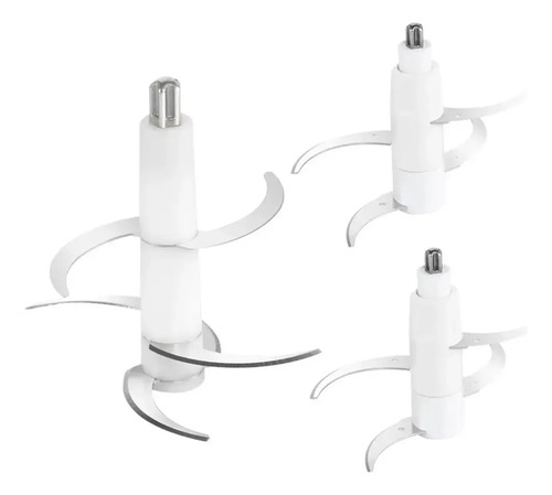 Procesador De Alimentos Eléctrico 300w 3 En 1 Raf R.7057 Plateado — foto 8