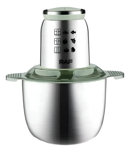 Procesador Picador De Alimentos Electricos 3l R7002 Plateado