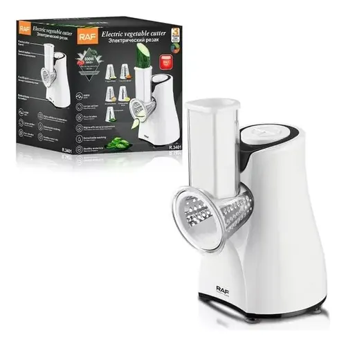 Procesador Rallador Eléctrico De Verduras Queso Raf R.3401 Color Blanco