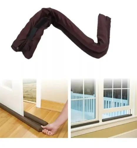 Protector Aislante De Frío Polvo Ruido Para Puertas Ventanas Marrón — foto 6