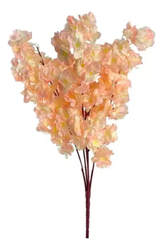 Ramo Flor De Cerezo Artificial Decoración Durazno