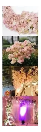 Ramo Flor De Cerezo Artificial Decoración Durazno — foto 3