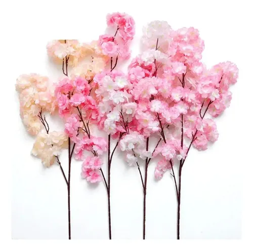 Ramo Flor De Cerezo Artificial Decoración Rosa — foto 5