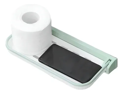 Repisa Estante De Baño Plegable De Pared Cocina Toallero Blanco
