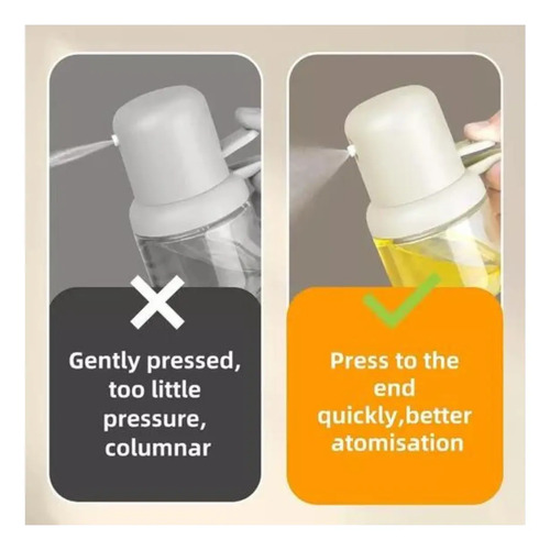 Rociador De Aceite Aceitero Spray Vinagre Limón Aderezo Transparente — foto 6