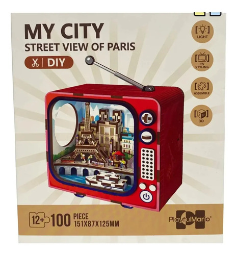 Rompecabezas 3d Maqueta De Paris Con Luz 100 Pcs — foto 3