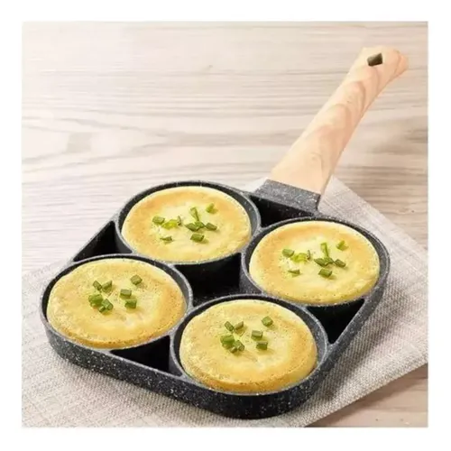 Sartén De Huevo De 4 Tazas Olla De Huevo Hamburguesa Gris — foto 3
