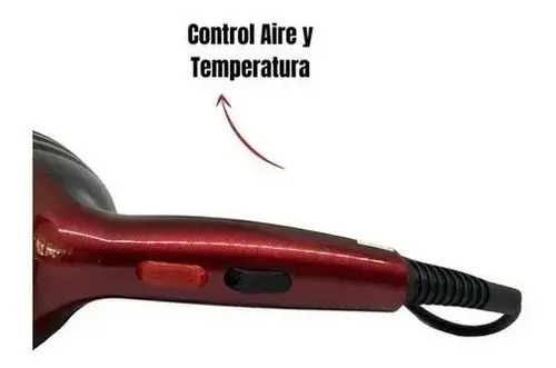 Secador Cabello Profesional Nova Nv9031 5000w Hairdryer Rojo — foto 3