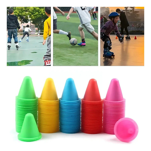 Set 10 Mini Conos Multicolor 9cm Para Agilidad Coordinación Varios — foto 3