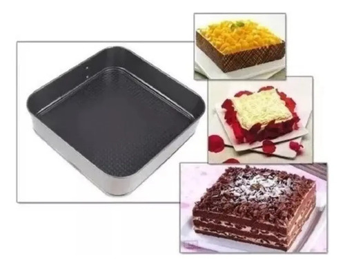 Set 3 Moldes Figuras Antiadherente Torta Repostería Negro — foto 3