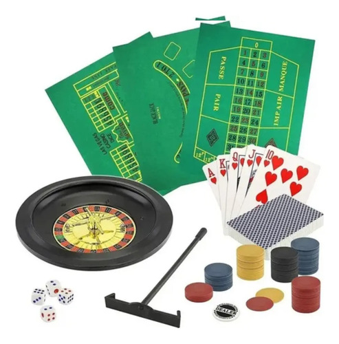 Set 5 Juegos En 1 Casino Ruleta Poker, Blackjack, Póker — foto 2
