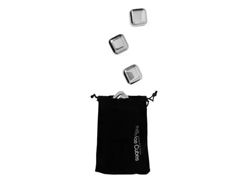 Set De 4 Cubos De Acero Hielo Reutilizables Enfriar Tragos — foto 5