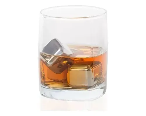 Set De 4 Cubos De Acero Hielo Reutilizables Enfriar Tragos — foto 6