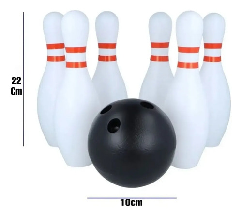 Set De Bowling Palitroques Mini Bolos Juego Para Niños Infantil — foto 4