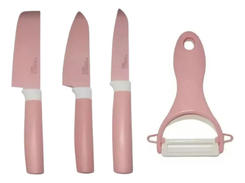 Set De Cuchillos De 6 Piezas Acero Inoxidable Pelador Tijera Varios — foto 4