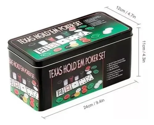 Set De Poker Texas Holdem 200 Fichas Set Caja — foto 8